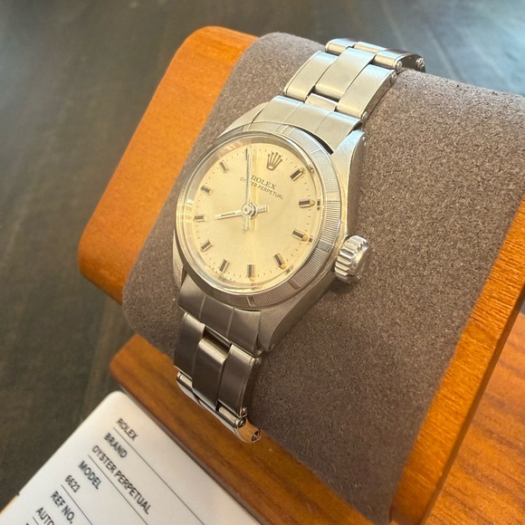 1969 Rolex Oyster Perpetual Ladies Silver Watch Automatic 6623 Vintage - Picture 2 of 13